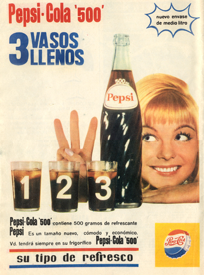 Bebidas pepsi 1965 - Caligrama Comunicación